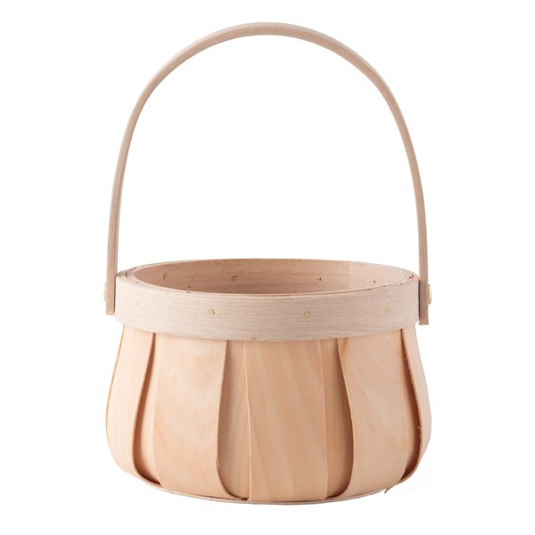 Vintiquewise Storage Basket, Brown, Woodchip QI003503